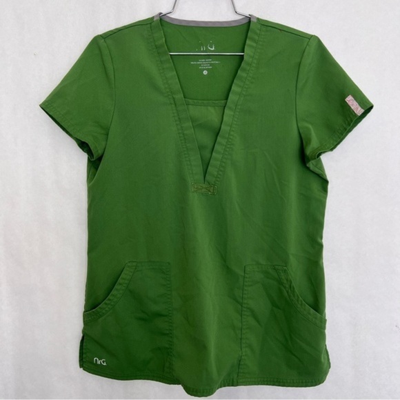5/$25 NRG barco green scub top small - Picture 1 of 3